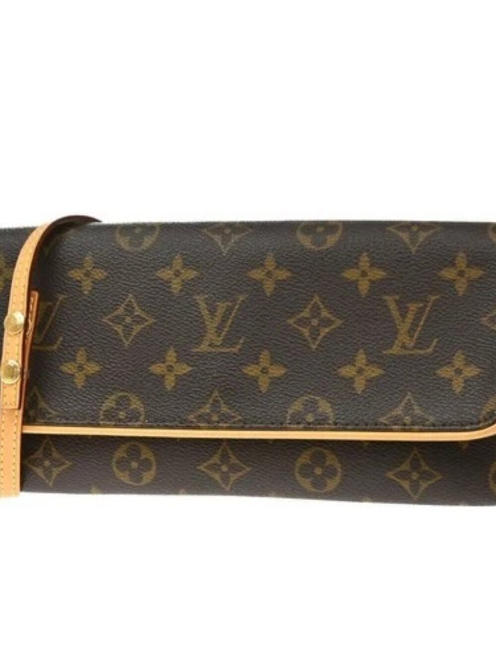 LOUIS VUITTON Pochette Twin GM 2Way Shoulder Bag Monogram Brown M51852 75KD443